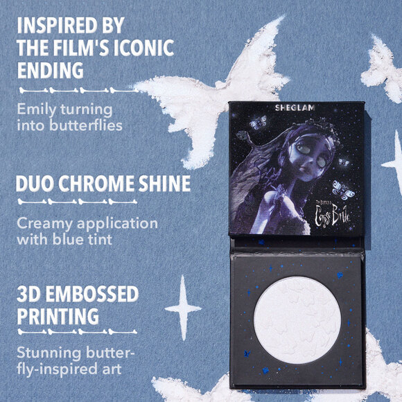 Tim Burton's Corpse Bride Beaming Butterfly Highlighter Sheglam - Picture 7 of 7
